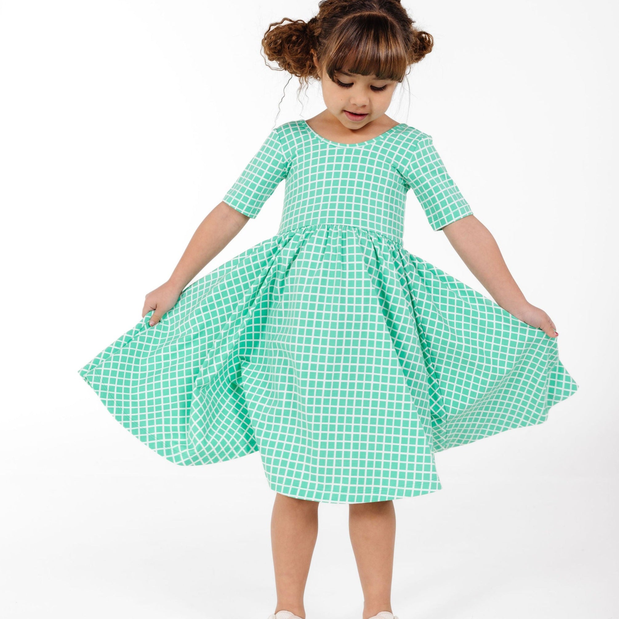 The Short Sleeve Ballet Dress in Spring Picnic The Short Sleeve Ballet Dress in Spring Picnic