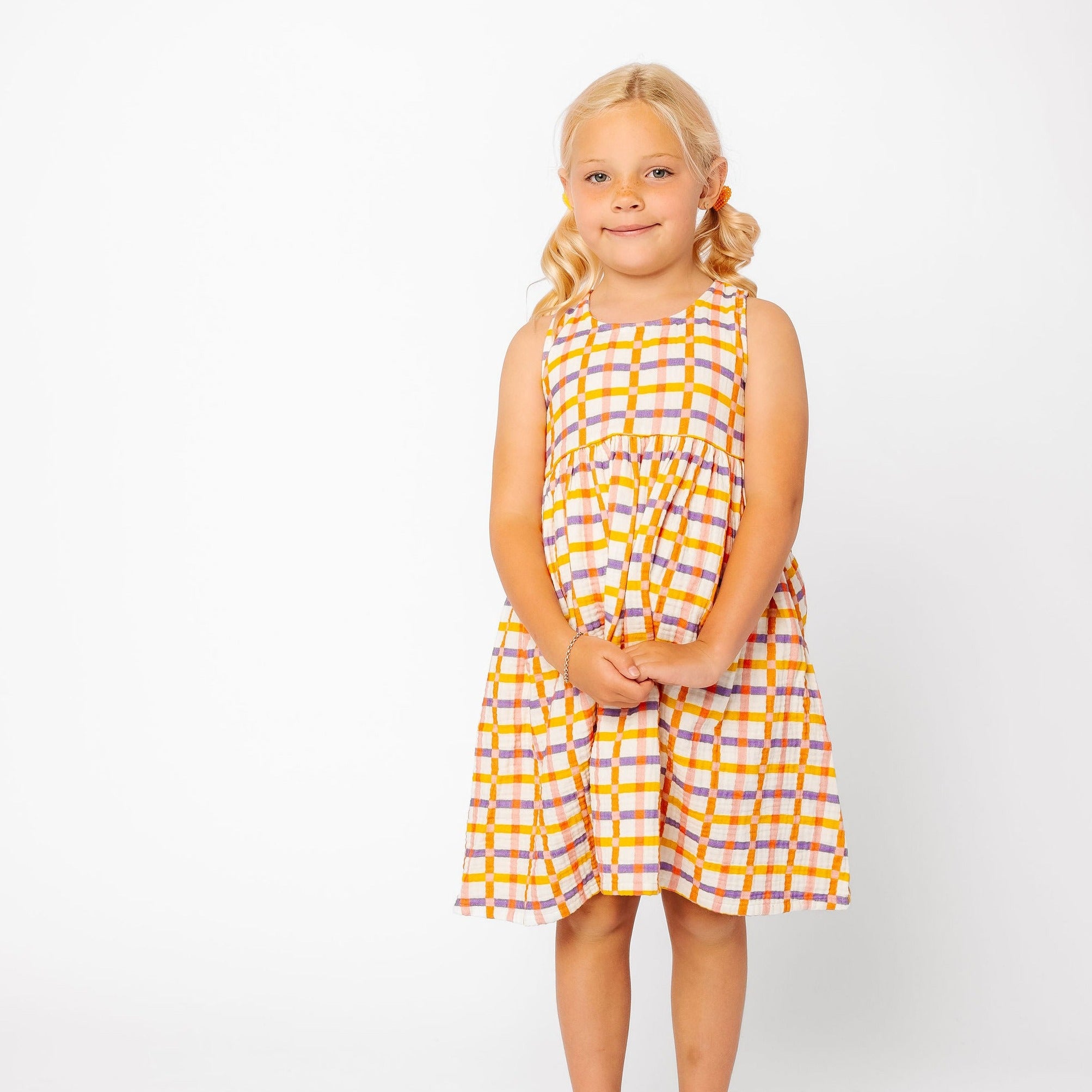 The Hattie Dress in Hopscotch Alice Ames