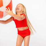 The Allyson Two-Piece in Cherry