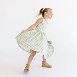 The Tank Ballet Dress in Checked Fleur
