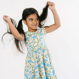 The Peter Pan Ballet Dress in Electric Tulip