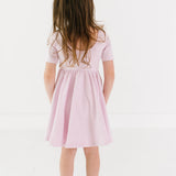 The Short Sleeve Ballet Dress in Cherry Blossom