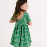 The Short Sleeve Ballet Dress in Fresh Fields