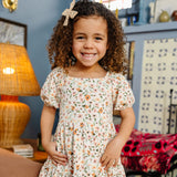 The Juliet Dress in Peach Petal