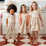 The Juliet Dress in Peach Petal