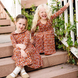 The Long Sleeve Peter Pan Dress in Storybook
