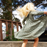 The Long Sleeve Peter Pan Dress in Wisp