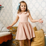 The Peter Pan Ballet Dress in Dusty Rose