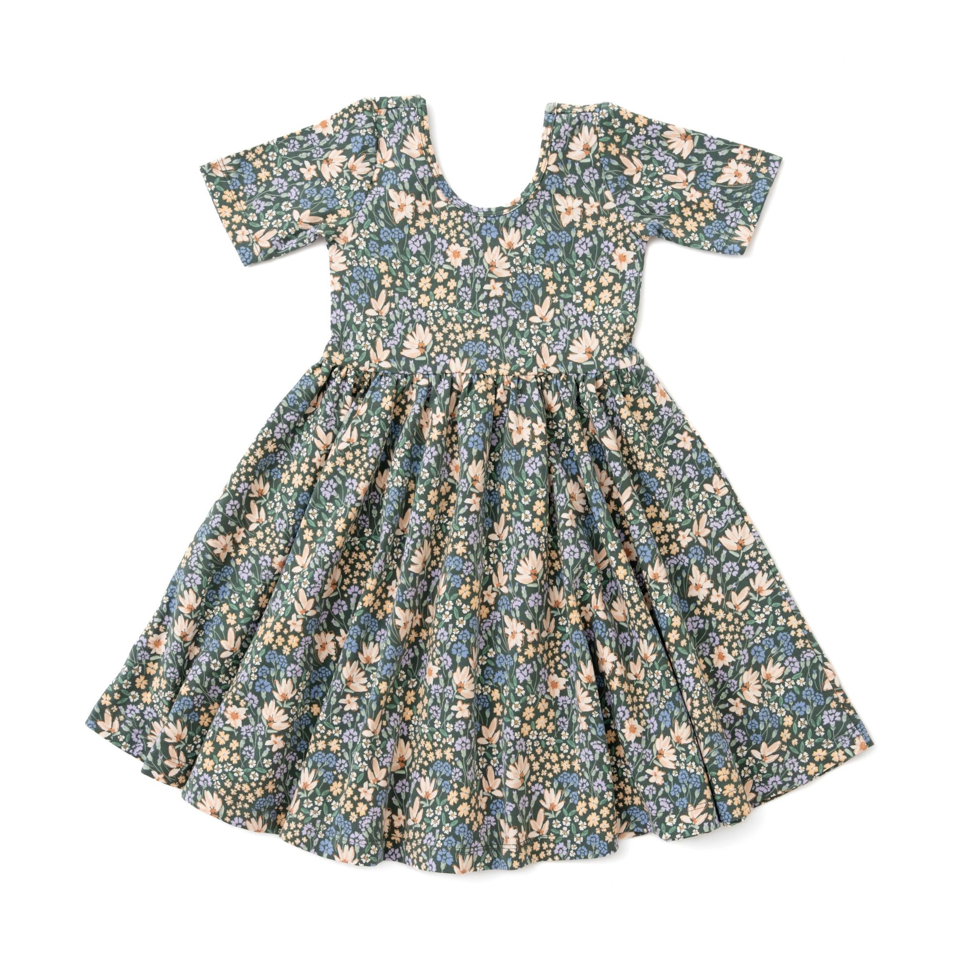 The Short Sleeve Ballet Dress in Mountain Field Alice + Ames The Short Sleeve Ballet Dress in Mountain Field Alice + Ames