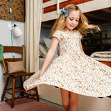 The Summer Sleeve Ballet Dress in Peach Petal
