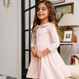 The Long Sleeve Peter Pan Dress in Clara