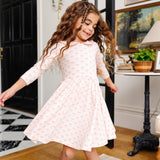 The Long Sleeve Peter Pan Dress in Clara