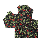 The Long Sleeve Peter Pan Dress in Crimson Glow