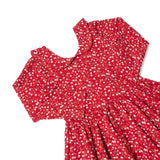 The Long Sleeve Peter Pan Dress in Sugar & Spice