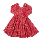 The Long Sleeve Peter Pan Dress in Sugar & Spice