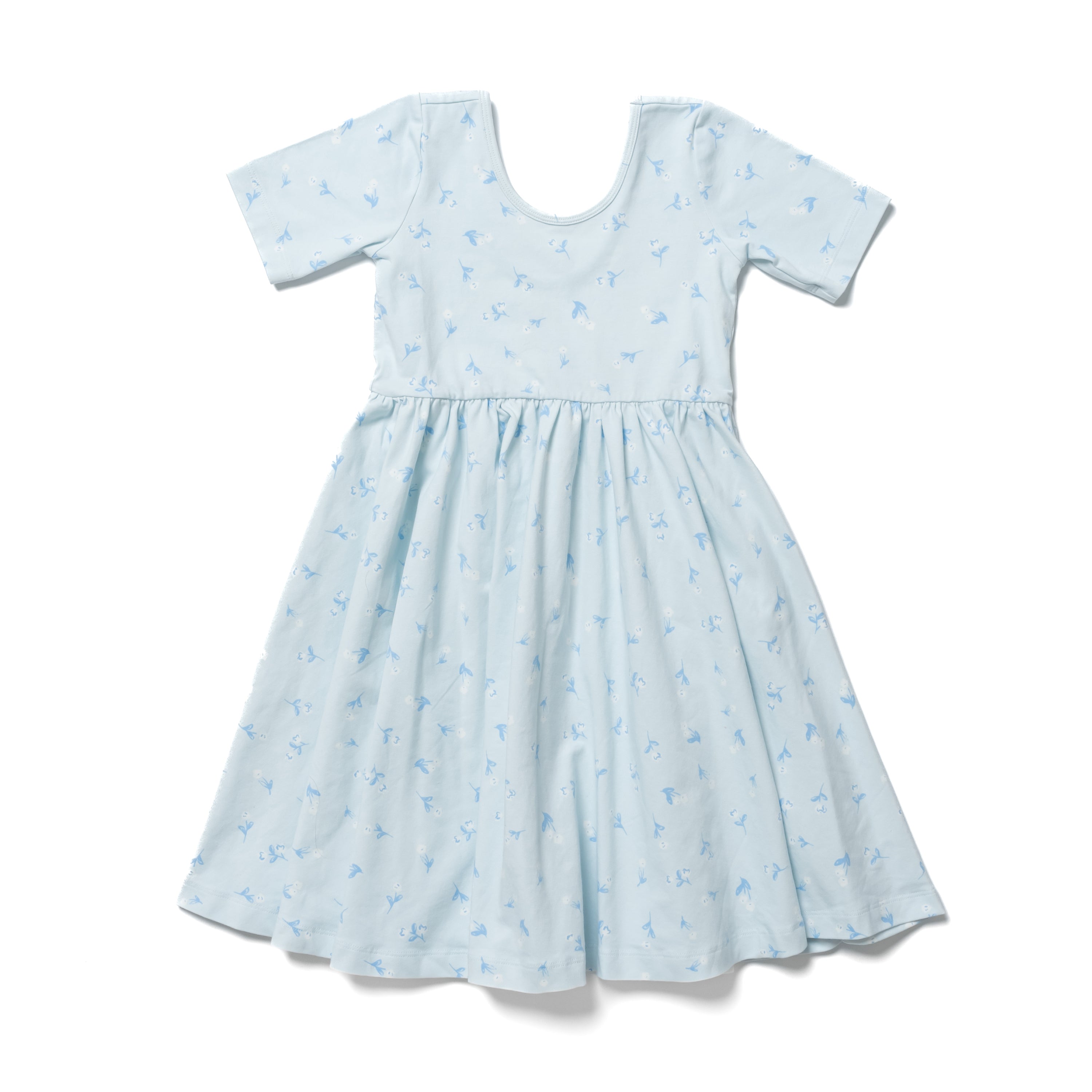 The Short Sleeve Ballet Dress in Bluebell Alice + Ames The Short Sleeve Ballet Dress in Bluebell Alice + Ames