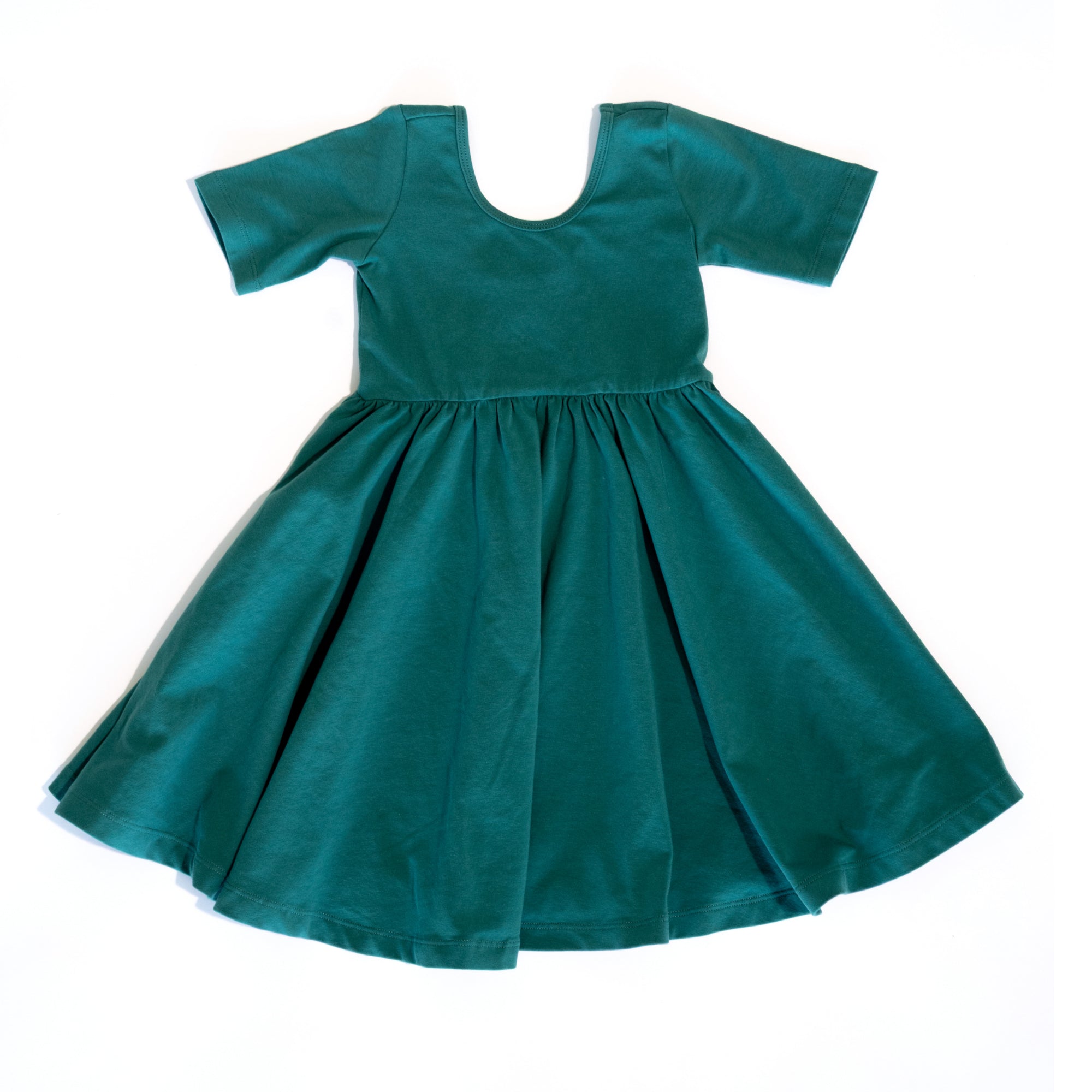 Alice + Ames The Short Sleeve Ballet Dress in Emerald | 2T Alice + Ames The Short Sleeve Ballet Dress in Emerald | 2T
