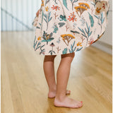 The Short Sleeve Ballet Dress in Herbal Study
