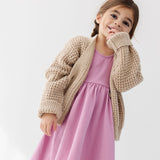 The Short Sleeve Ballet Dress in Orchid