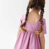 The Short Sleeve Ballet Dress in Orchid