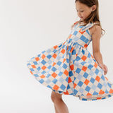 The Bow Tank Ballet Dress in Checkerboard