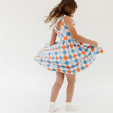 The Bow Tank Ballet Dress in Checkerboard