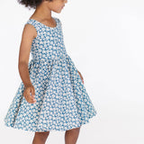 The Tank Ballet Dress in Blue Flower Power