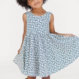 The Tank Ballet Dress in Blue Flower Power