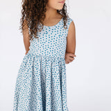 The Tank Ballet Dress in Blue Dot