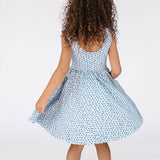 The Tank Ballet Dress in Blue Dot