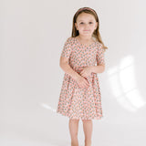 The Short Sleeve Ballet Dress in Tulips