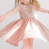 The Short Sleeve Ballet Dress in Tulips