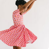 The Short Sleeve Ballet Dress in Strawberries