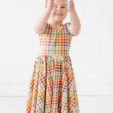 The Short Sleeve Ballet Dress in Summer Plaid