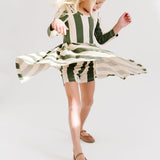 The Cartwheel Short in Elm Stripe