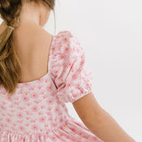 The Juliet Dress in Pink Daisy