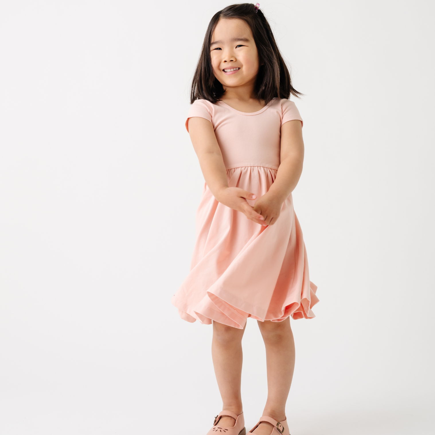 The Summer Sleeve Ballet Dress in Blush 8