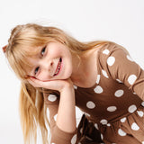 The Ballet Dress in Hazelnut Dot