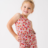 The Tank Shortie Jumpsuit in Poppy Floral