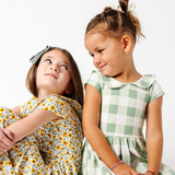 The Peter Pan Ballet Dress in Check Mate