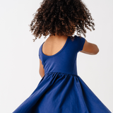 The Summer Sleeve Ballet Dress in Blueberry