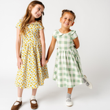 The Peter Pan Ballet Dress in Check Mate