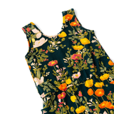 The Tank Shortie Jumpsuit in Midnight Botany