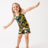 The Tank Shortie Jumpsuit in Midnight Botany