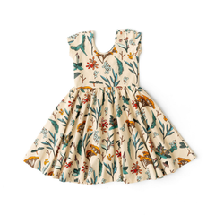 The Summer Sleeve Ballet Dress in Herbal Study