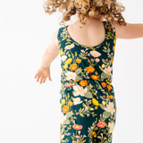 The Tank Shortie Jumpsuit in Midnight Botany