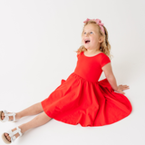 The Summer Sleeve Ballet Dress in Lifeguard