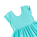 The Summer Sleeve Ballet Dress in Teal