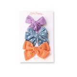 The Lila Bow Clip Set