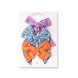 The Lila Bow Clip Set